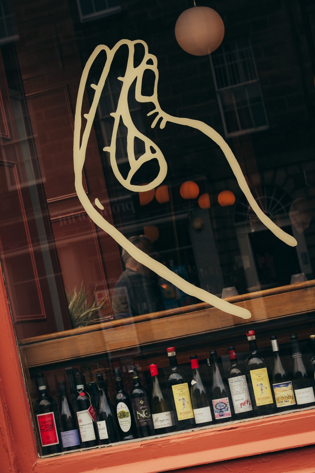 Window at Little Capo Edinburgh - photography by Stephen Lister - brand design by S+Co