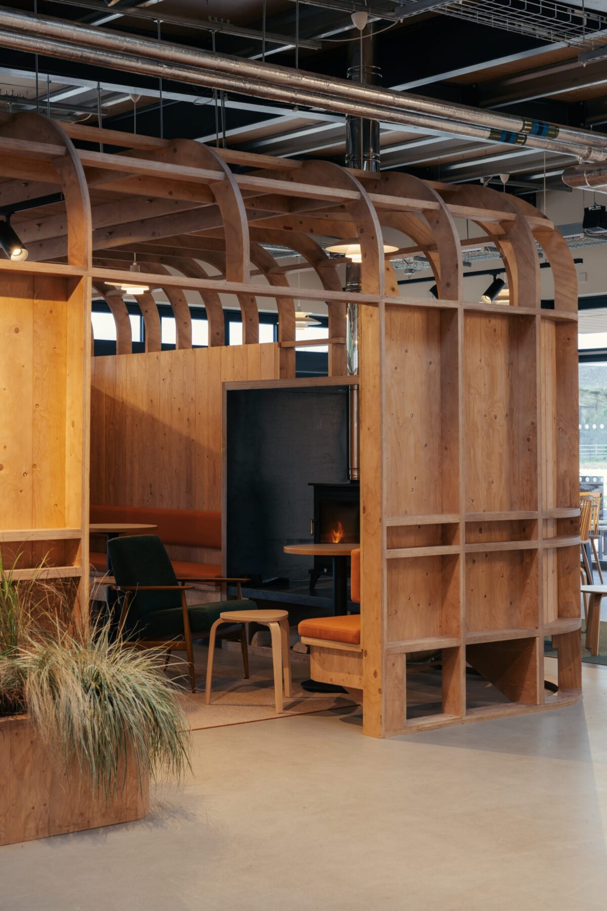 Canteen at Lost Shore Surf Resort, Edinburgh - interior design by S+Co