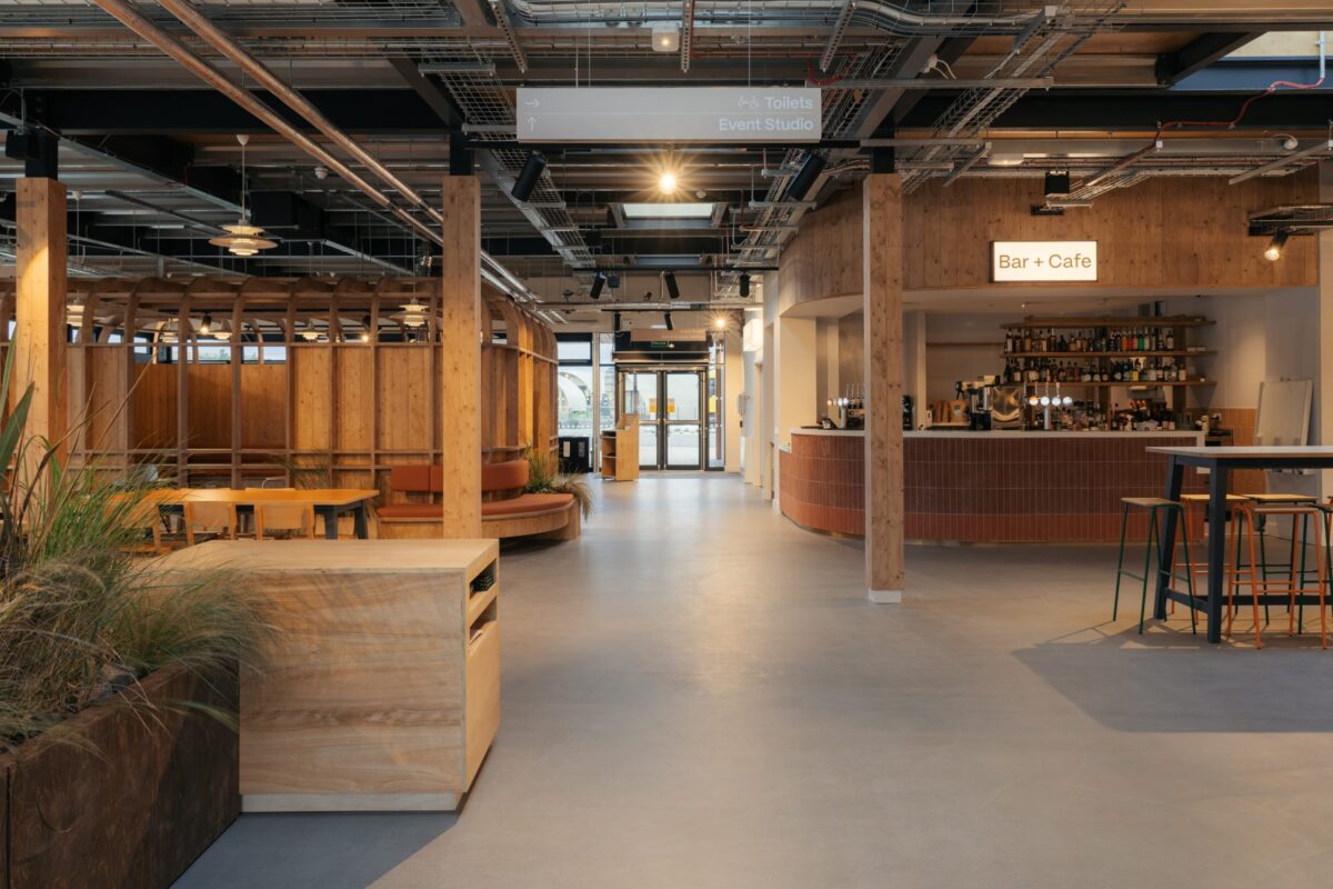 Canteen at Lost Shore Surf Resort, Edinburgh - interior design by S+Co