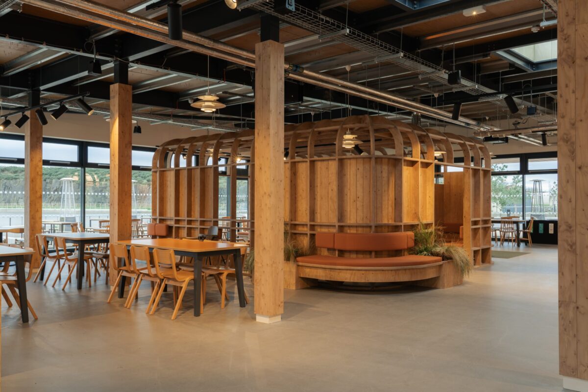 Canteen at Lost Shore Surf Resort, Edinburgh - interior design by S+Co